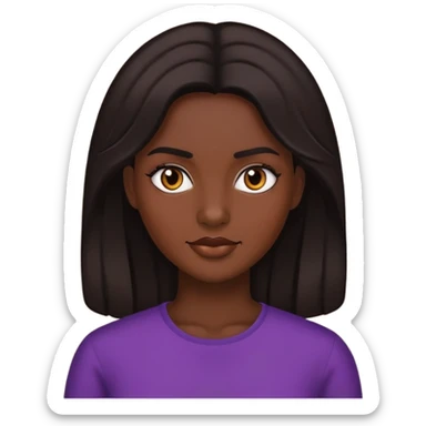 Melena morena sticker