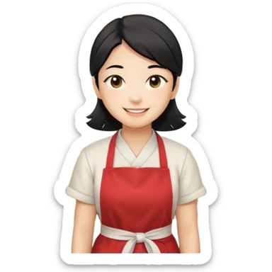 emoji de um lojista japones em uma barraquinha de comida sticker