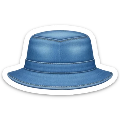 Denim hat sticker