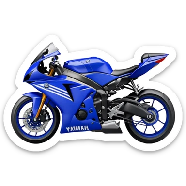 Yamaha YZF (Sportbike) - Yamaha YZF-R1 (Model Year: 2022) (Iconic colour: Blue) sticker