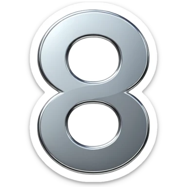 symbol 8 eight sticker