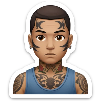 Gang member sticker