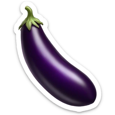 And eggplant with veins sticker