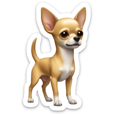 chihuahua full body sticker