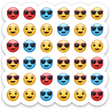 Emoji ios18 sticker pack original preppy emojis sticker