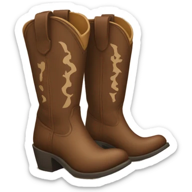 Cowgirl boots sticker