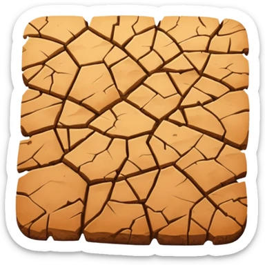 Cracked Ground sticker