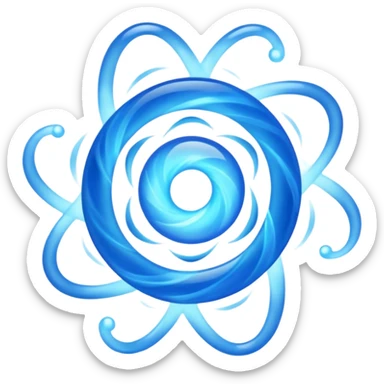 magic blast blue vfx sticker
