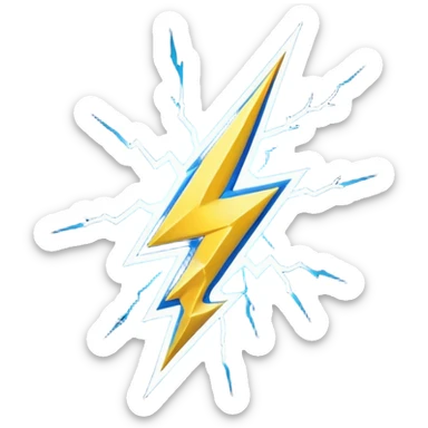 “Emoji-style RT logo, metallic silver with electric blue outline, bold and rounded like a sticker. Blue lightning bolt ⚡ on the left, yellow lightning bolt ⚡ on the right. Soft glow, glossy 3D finish, centered, white or transparent background.”But take reference of photo  sticker
