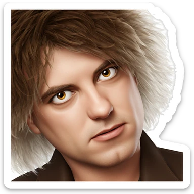 girl and boy portrait sticker