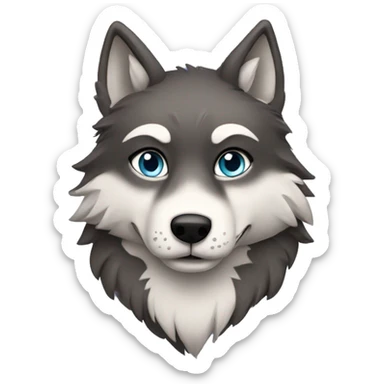 Evie the wolf sticker