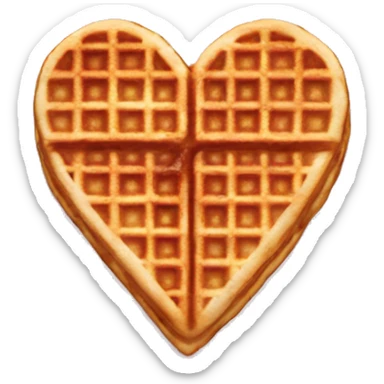 Heart shaped waffles  sticker