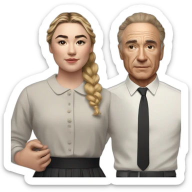 Florence Pugh and oppenheimer sticker