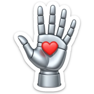 metal hand in I love you sticker