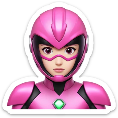 Pink power ranger  sticker