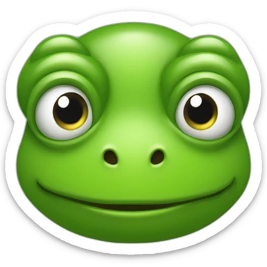 Tête de grenouille qui rigole  sticker