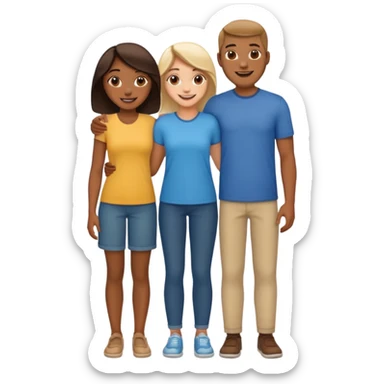 full-length couple sticker