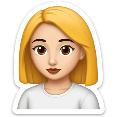 kenarları kıvrık düz beyaz sade bir kovboy şapkası sticker