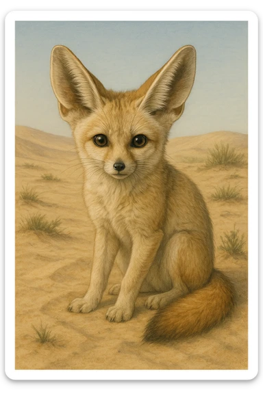 Fennec fox sticker
