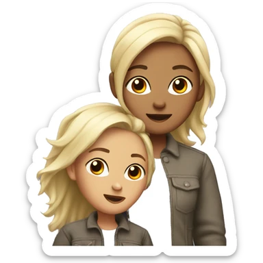 2 lesbian girls sticker