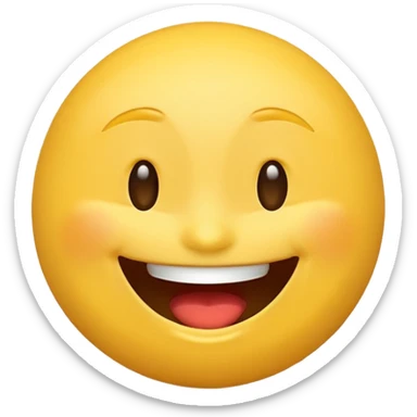 Create a  Laugh reaction emoji for a new social media app sticker