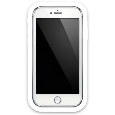 beyaz cep telefonu sticker