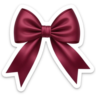 Double Bow Bordeaux  sticker