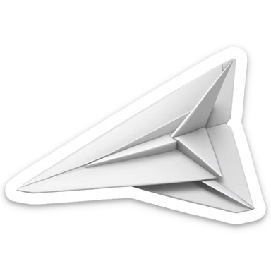 Paper plane sticker