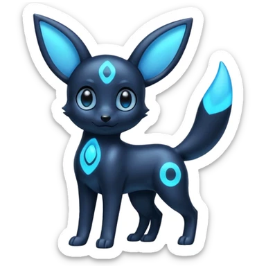 Blue Shiny Umbreon sticker