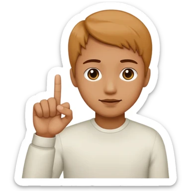 XO with fingera sticker