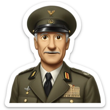 President of allemand on 1945 sticker