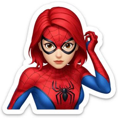 Spider woman sticker