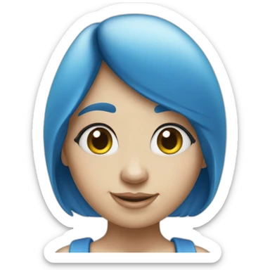 smurf girl sticker