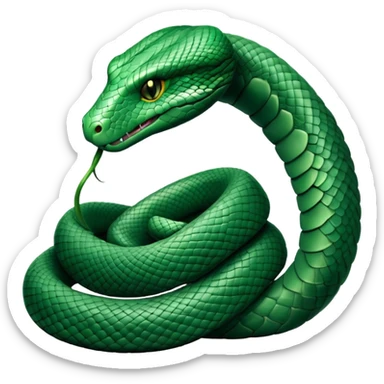 Hogwarts Slytherin snake sticker