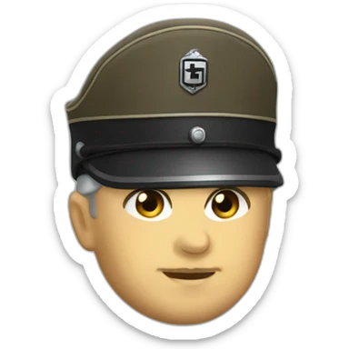 Nazi general kepi hat  sticker