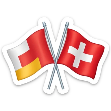 germany austria switzerland flags sticker