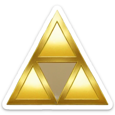 triforce, golden power sticker