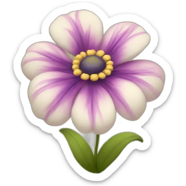 60s flower sticker