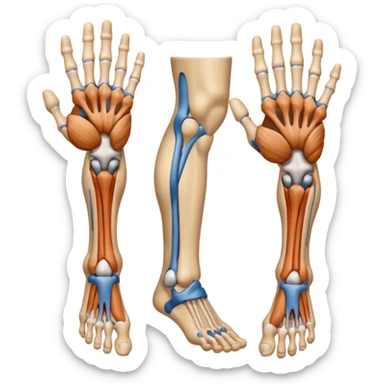 1.3 Limbs & Extremities 🦵 🦾 ✋ sticker