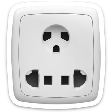 europe electric socket sticker