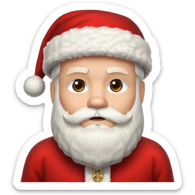 minecraft santa claus sticker