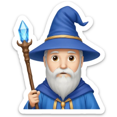 Merlin the wizard sticker