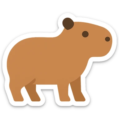 Capybara sticker