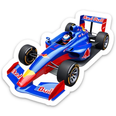 make an animated emote of a Red Bull Indy Car sticker