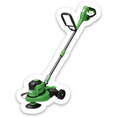 Echo lawn trimmer with edging attachment sticker