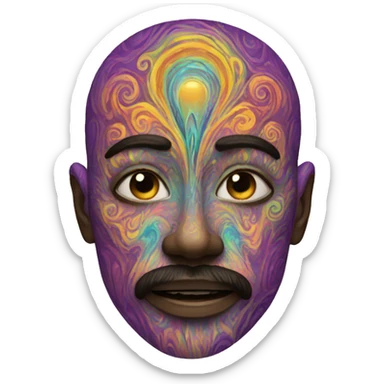 Psychedelic sticker