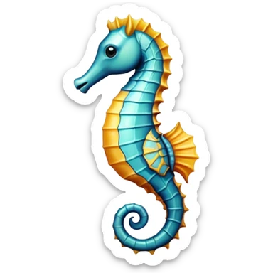 Морской конек  sticker