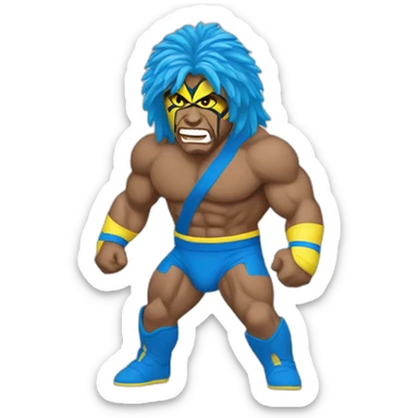 Ultimate warrior wrestler sticker
