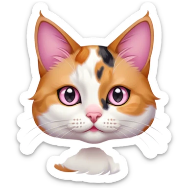 Cat star eyes sticker