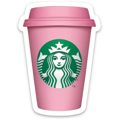 Pink Starbucks sticker